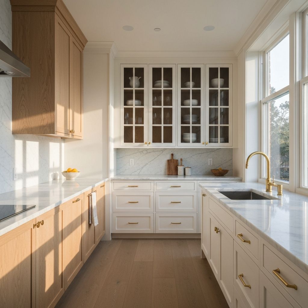 Modern renovated kitchen with natural light